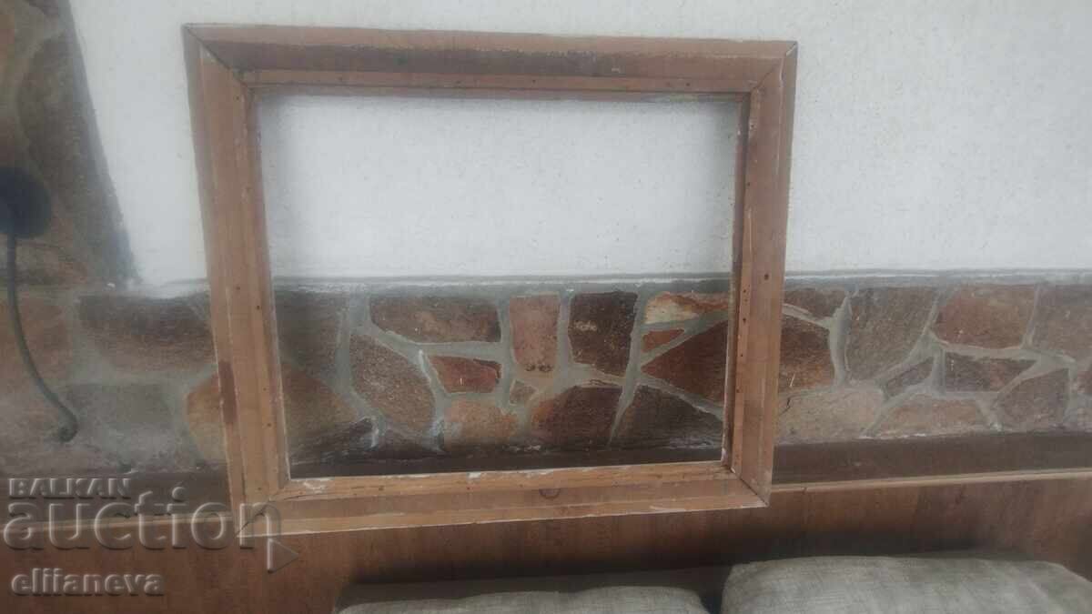 Παλιό ξύλινο πλαίσιο για πίνακα 70/60/5εκ - 6