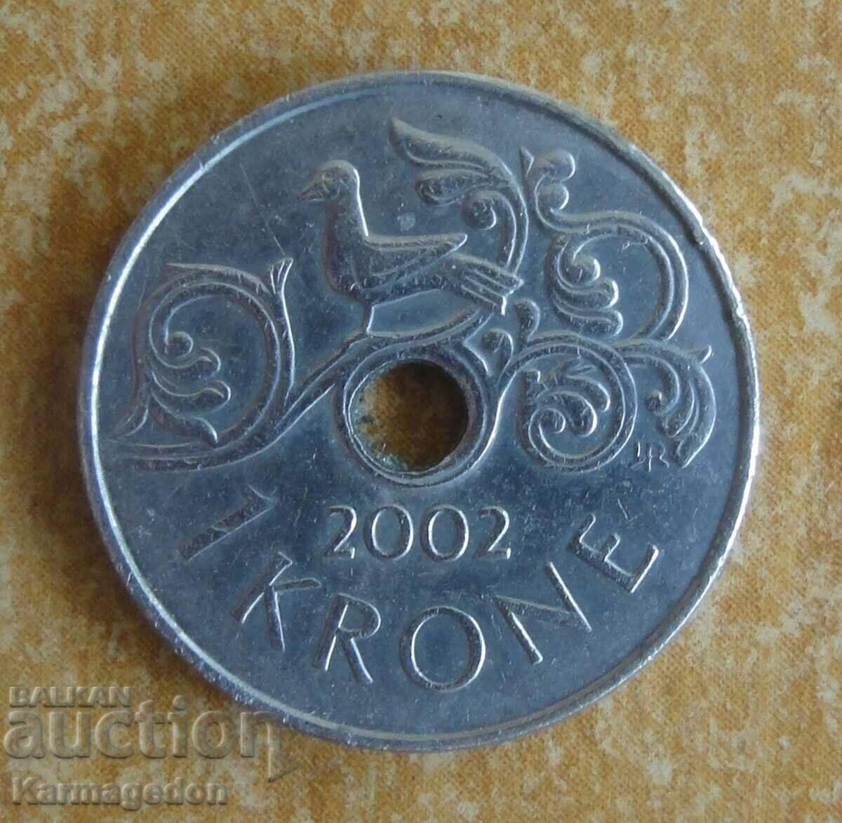 1 kroner 2002 - Norway 1 kroner 2002 - Norway