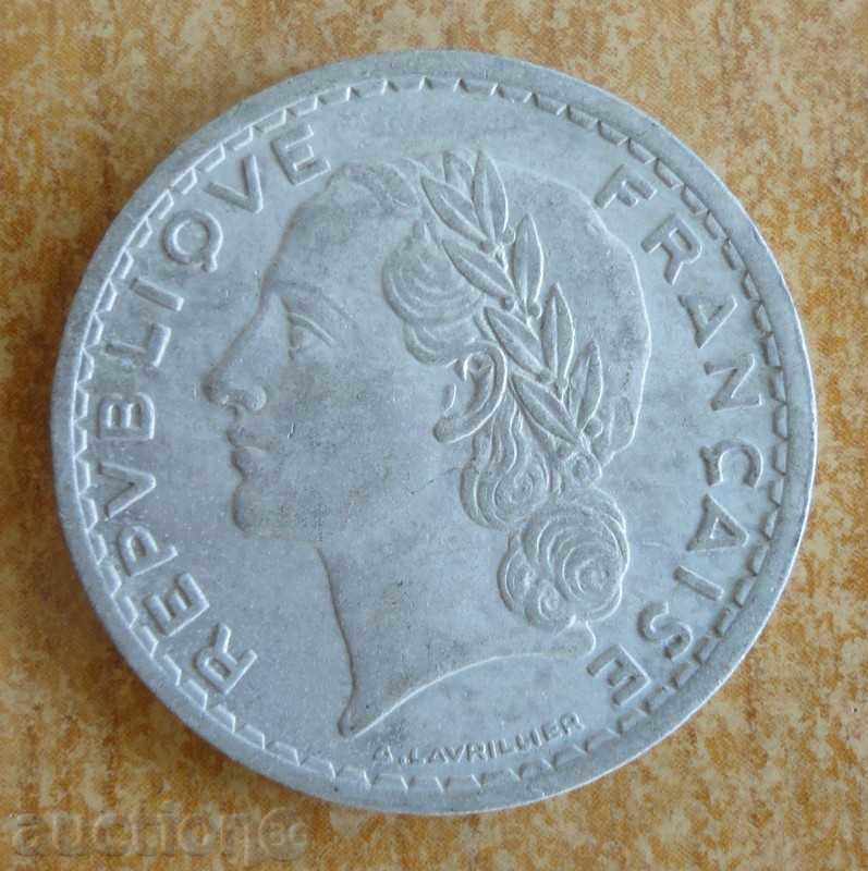 5 francs 1946 - France with price 2.00 BGN | € 1.02