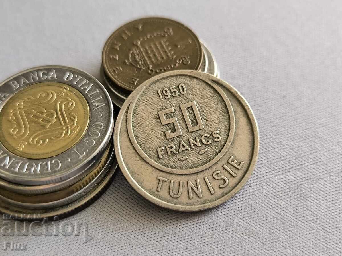 Νόμισμα - Τυνησία - 50 φράγκα | 1950 Νόμισμα - Τυνησία - 50 φράγκα | 1950