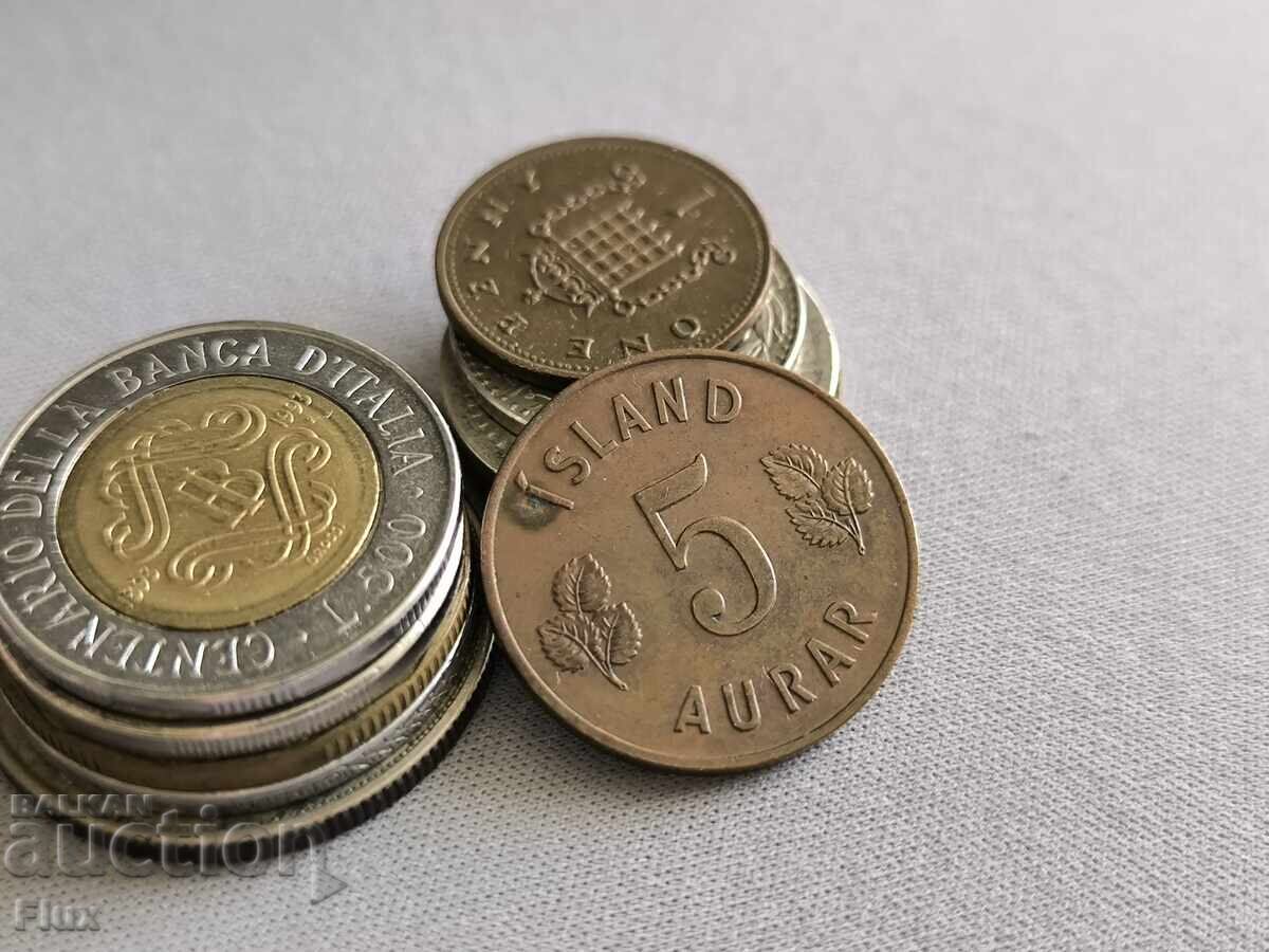 Monedă - Islanda - 5 aurar | 1966 Monedă - Islanda - 5 aurar | 1966