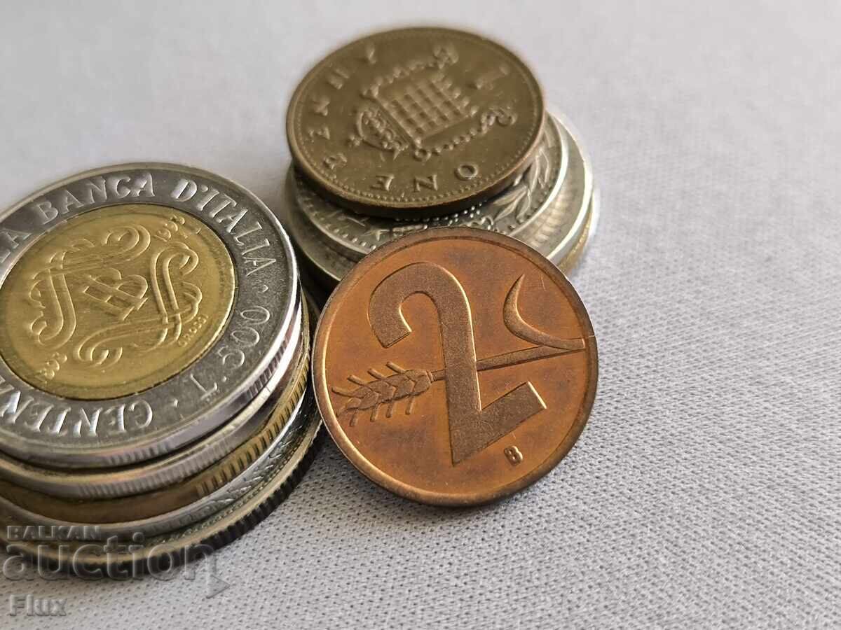 Монета - Швейцария - 2 рапен | 1951г.; серия B