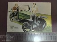 Postcard - Retro Car - Opel