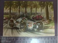 Ταχυδρομική κάρτα - ρετρό αυτοκίνητο - Γκραν Πρι - 1938