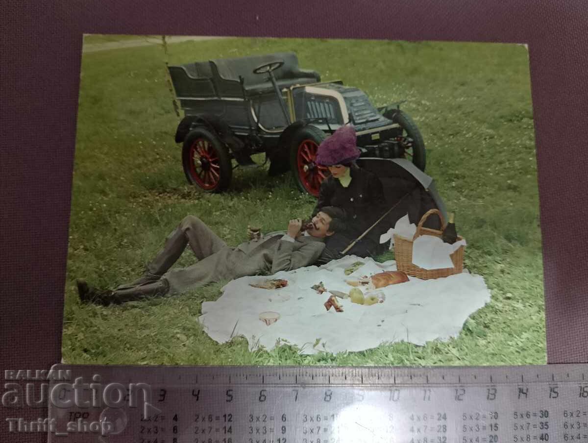 Postcard - Retro Car - 1903