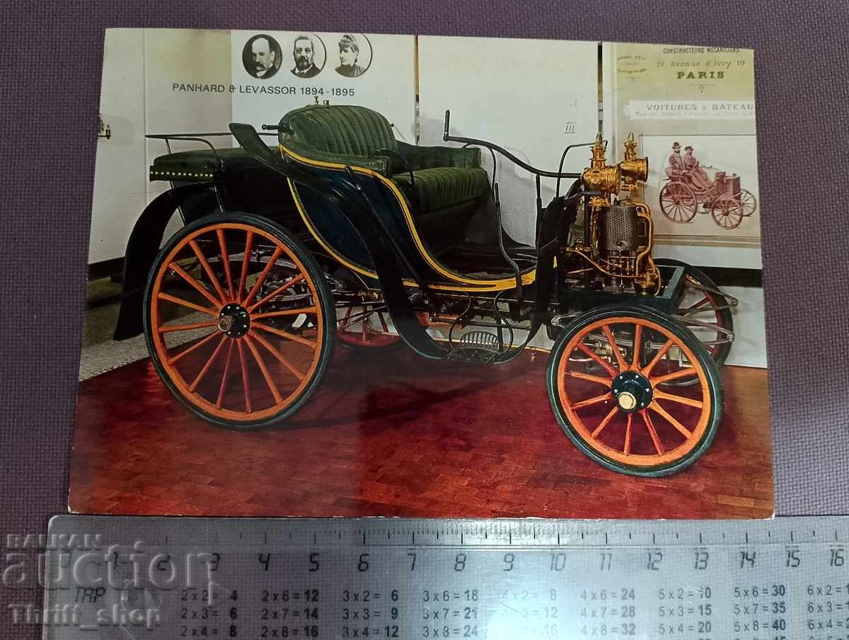 Пощенска картичка - ретро автомобил Panhard&Levassor 1894-18 Пощенска картичка - ретро автомобил Panhard&Levassor 1894-18