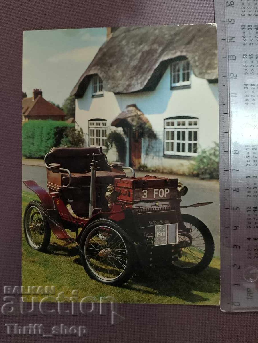 Пощенска картичка - ретро автомобил Пощенска картичка - ретро автомобил