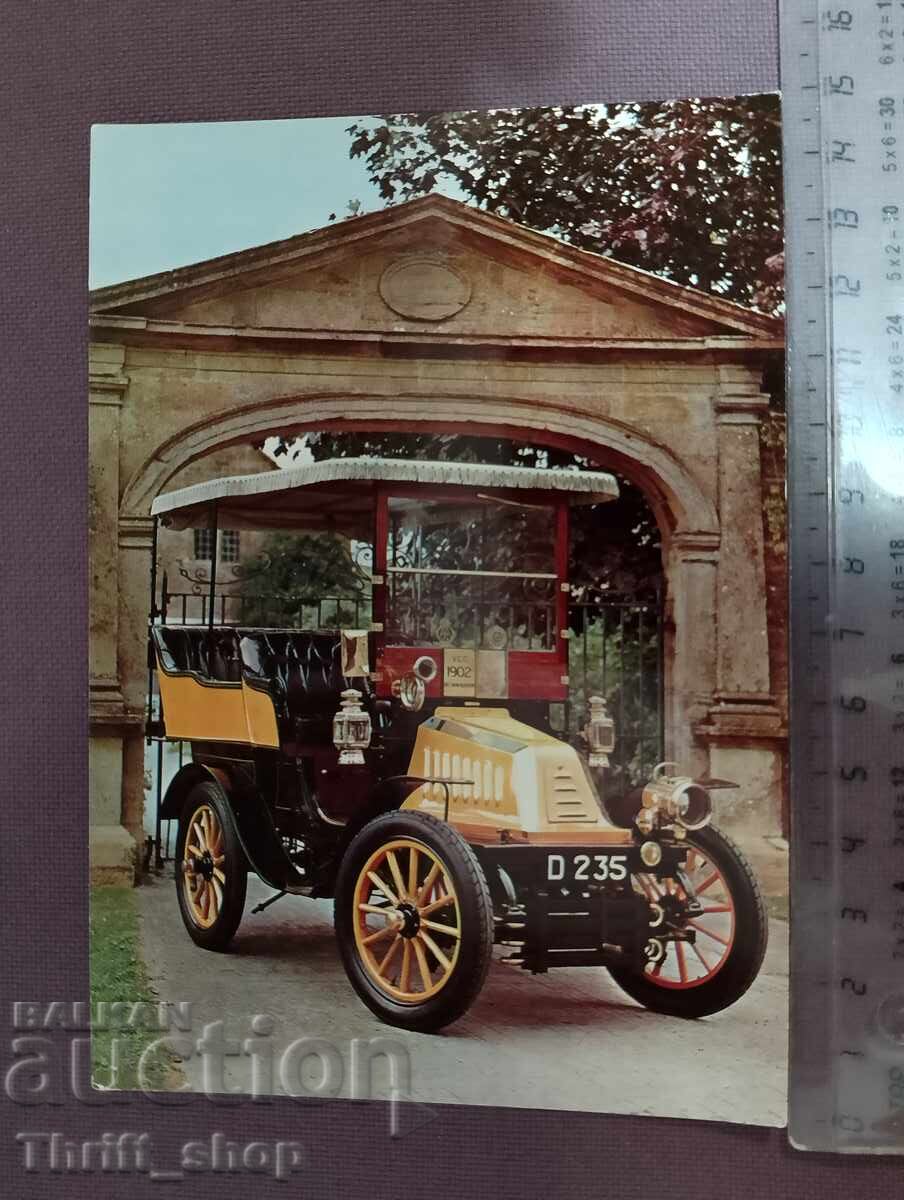 Пощенска картичка - ретро автомобил