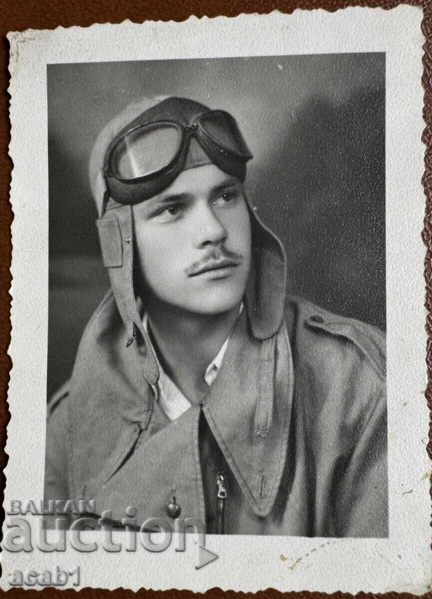 Pilot with Pilot's Hat and Goggles