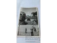 Postcard Burgas The Staircase in front of the Sea Baths 1960