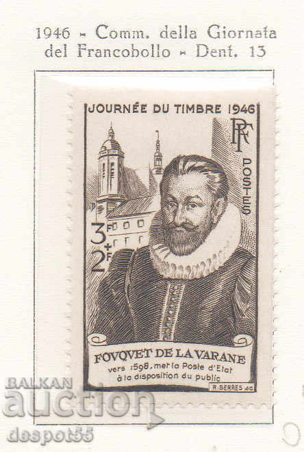 1946. France. Postal Stamp Day. Charitable