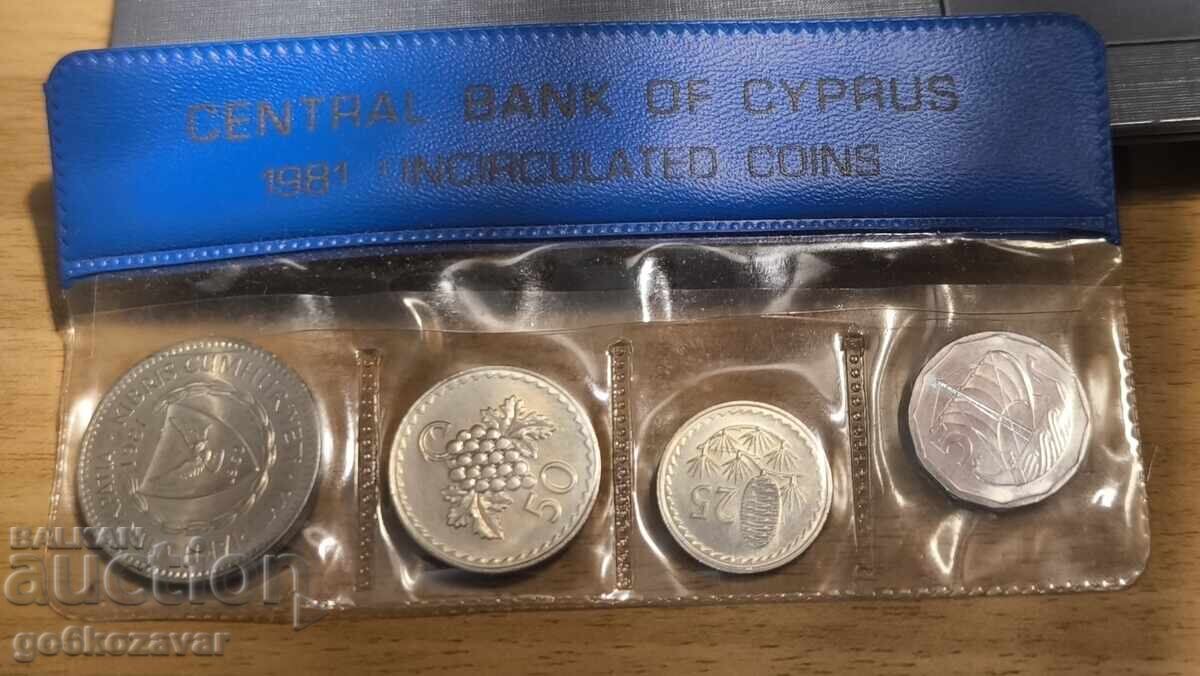 Set bancar Cipru 1981 Proof UNC !