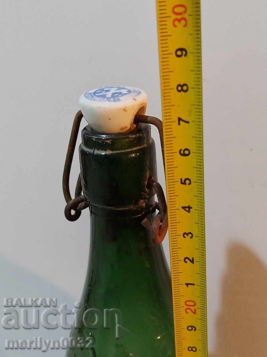 Licitație Sticlă de bere germană München anii '30 al Treilea Reich