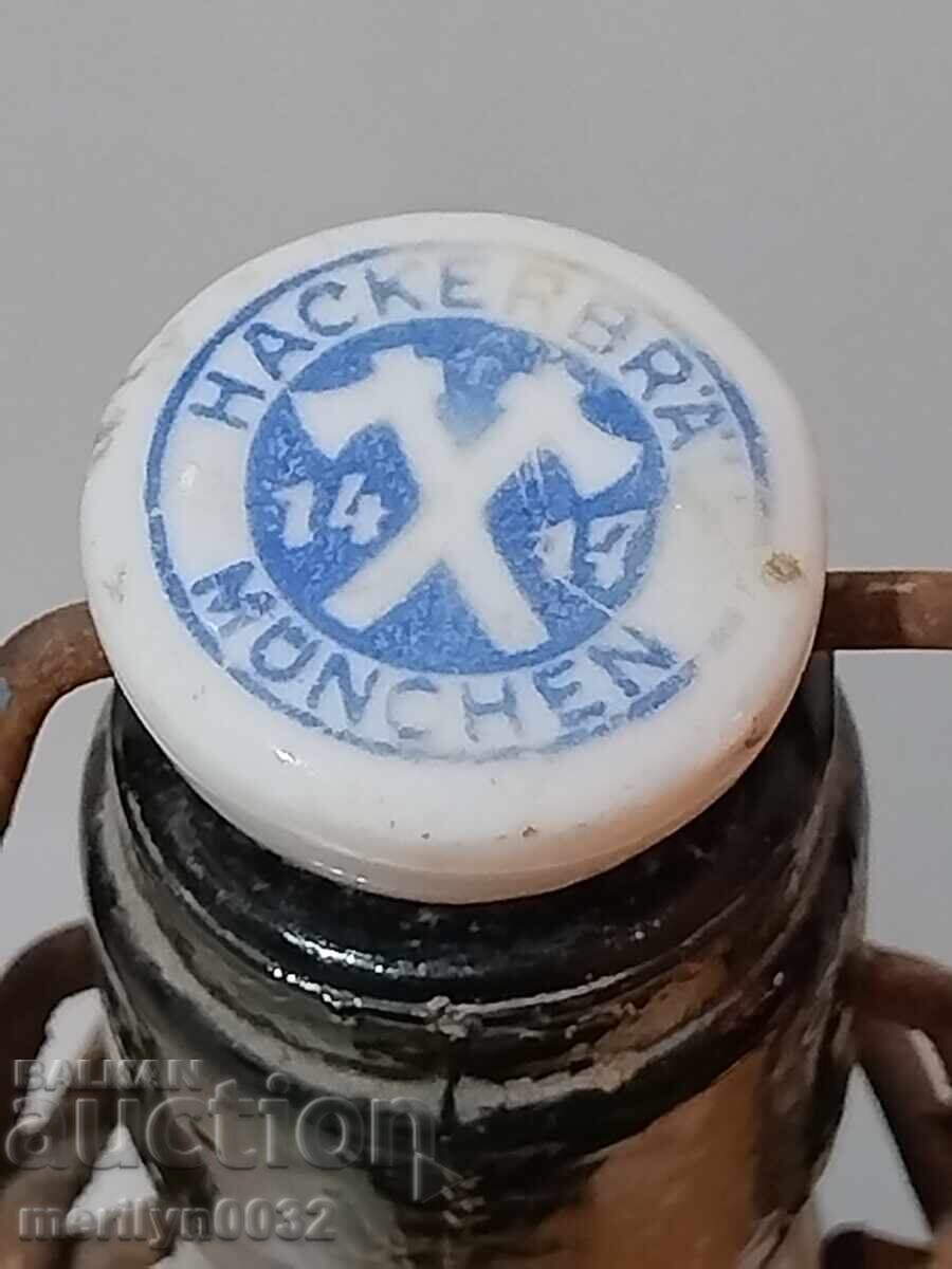 Sticlă de bere germană München anii '30 al Treilea Reich - 7