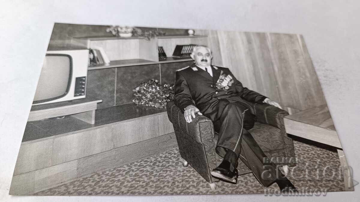 Photograph Pleven, Colonel Rodikov with orders and medals, 1975