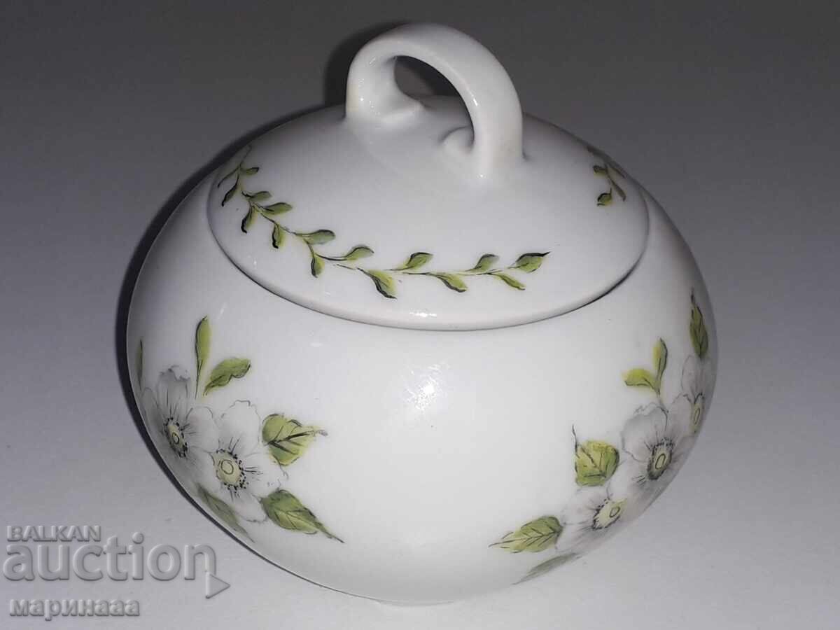 VINTAGE SUGAR BOWL. PORCELAIN with price 3.50 BGN | € 1.79 VINTAGE SUGAR BOWL. PORCELAIN with price 3.50 BGN | € 1.79