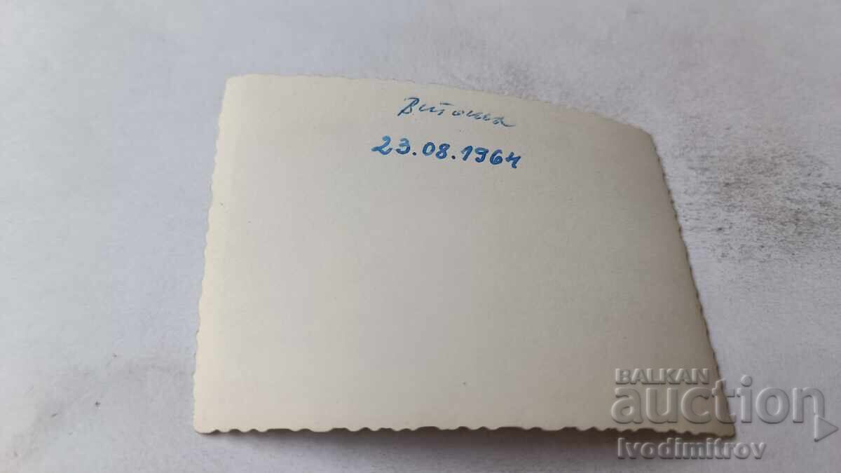 Снимка Витоша Двама мъже и две млади жени на тревата 1964 с цена 1.85 лв. | € 0.95