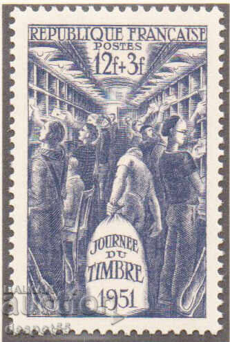 1951. Франция. Ден на пощенската марка.