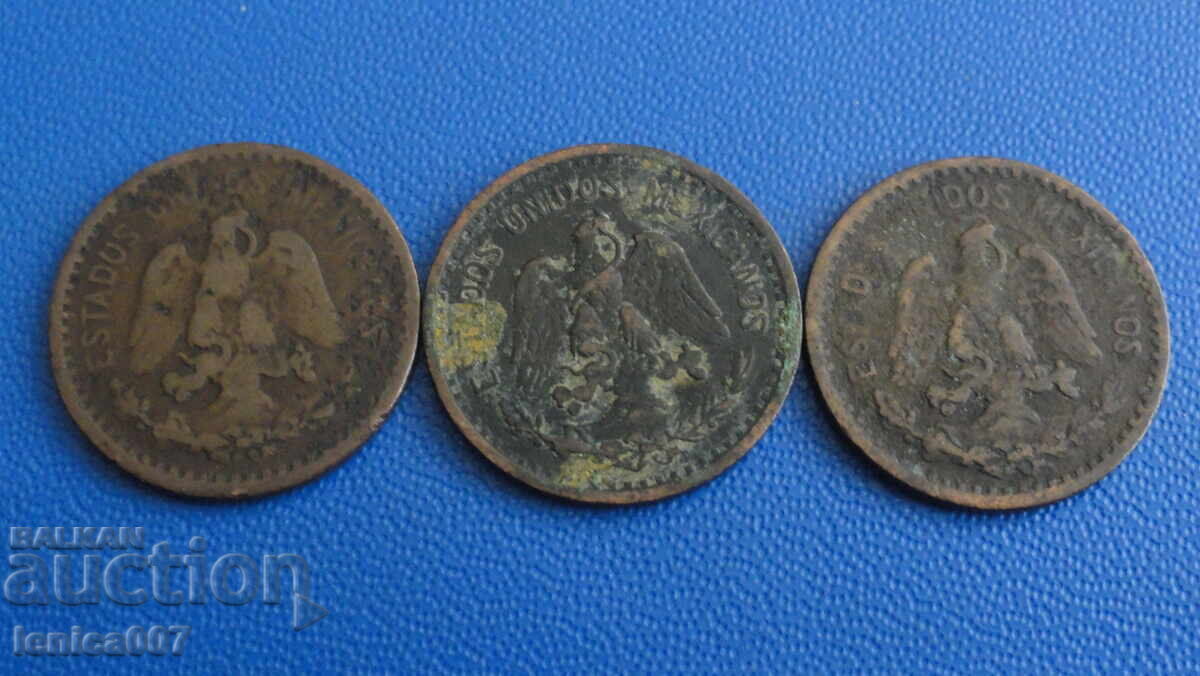 Доставка на Мексико 1906г. - 1 сентавос (3 броя) Доставка на Мексико 1906г. - 1 сентавос (3 броя)