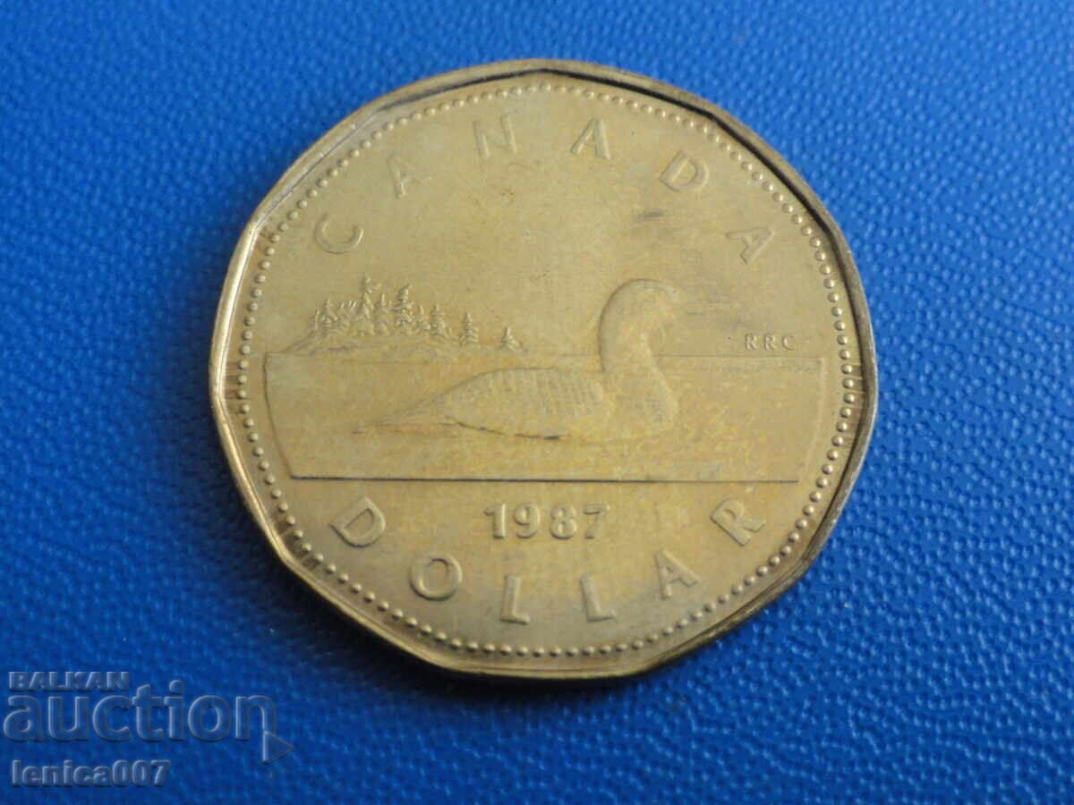 Canada 1987 - 1 dolar - 5 Canada 1987 - 1 dolar - 5