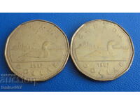 Καναδάς 1987 - 1 δολάριο (2 τεμάχια)