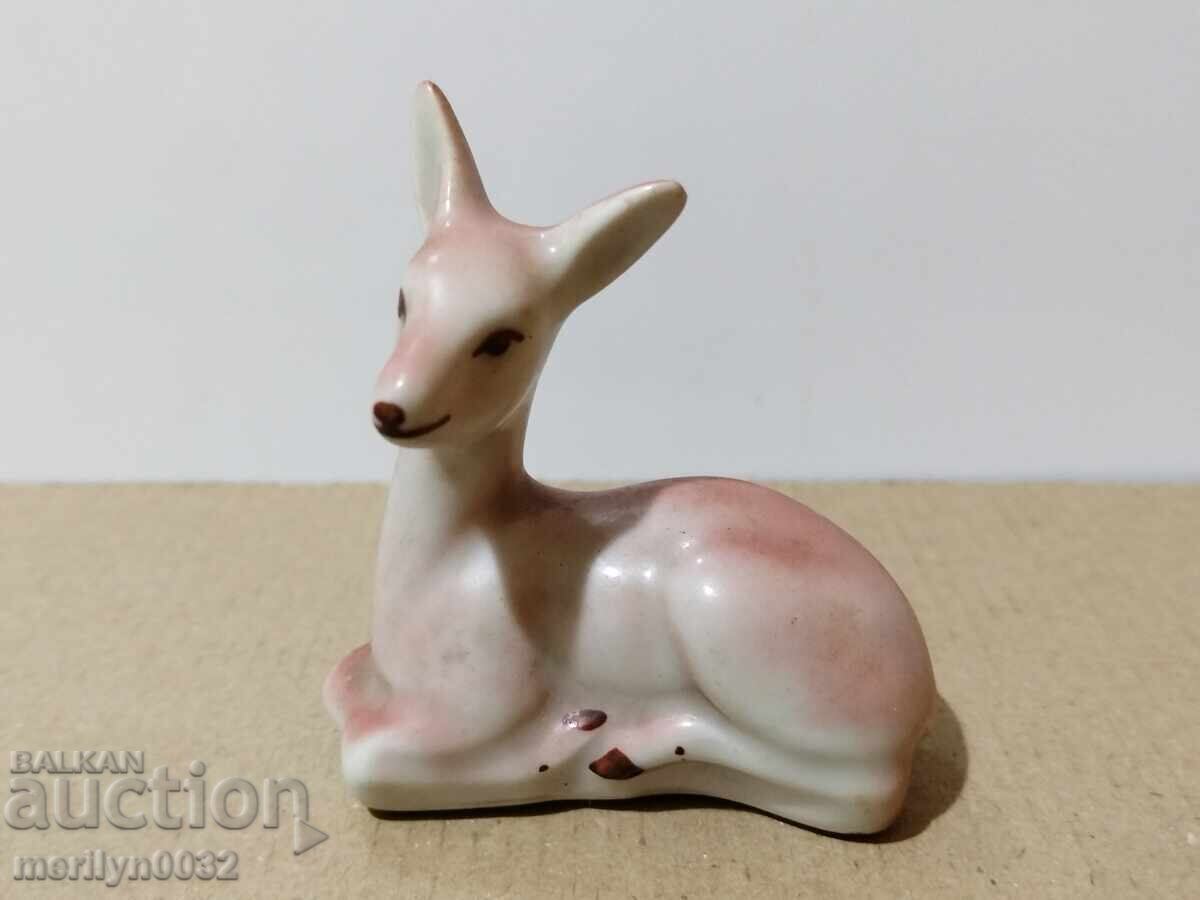 Figurină din porțelan bulgăresc, căprioară, statuetă din porțelan