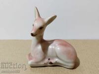 Figurină din porțelan bulgăresc, căprioară, statuetă din porțelan