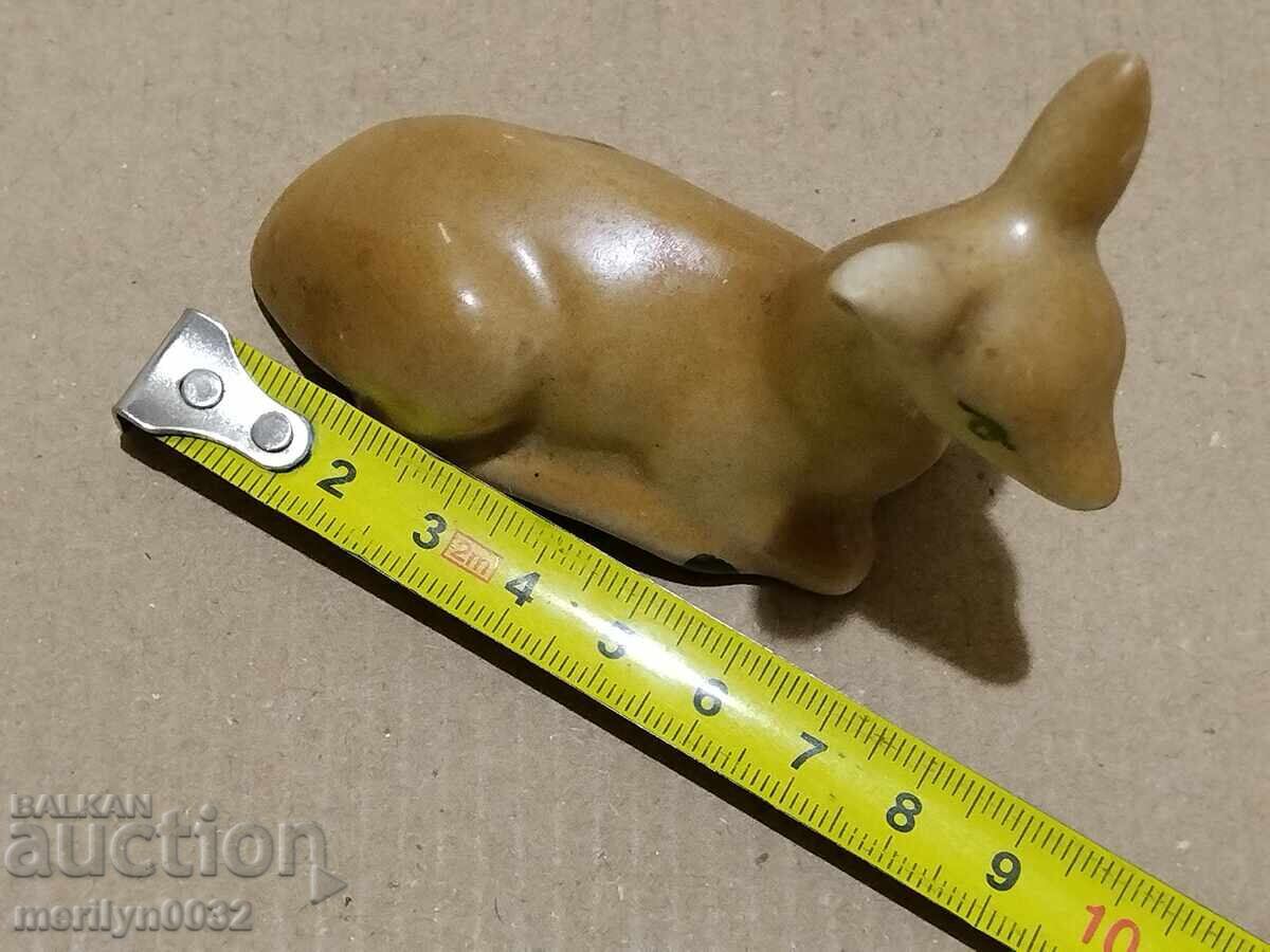 Figurină din porțelan bulgăresc, căprioară, statuetă din porțelan - 7