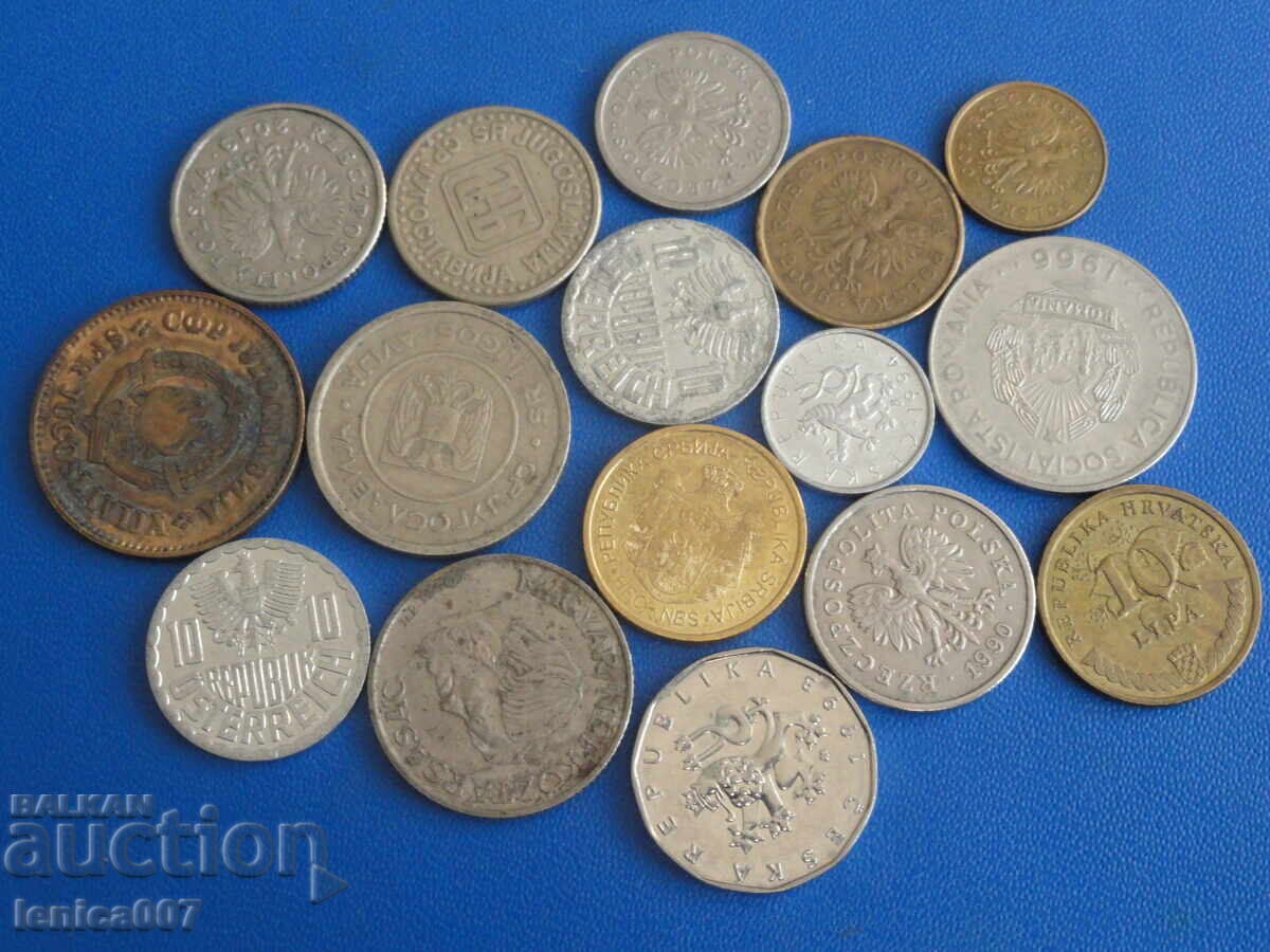 Europa de Est - Monede (16 bucăți) cu preț 3.30 BGN | € 1.69