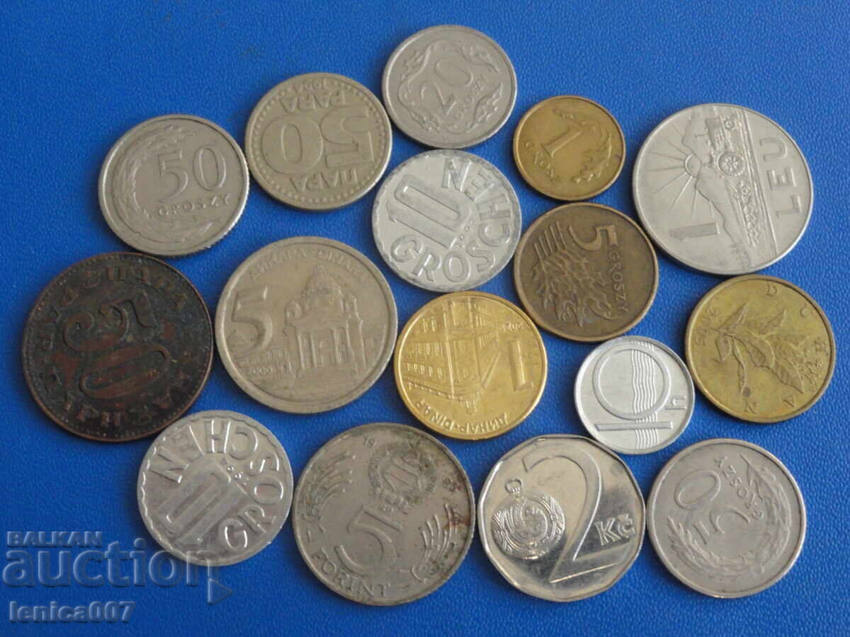 Licitație Europa de Est - Monede (16 bucăți)