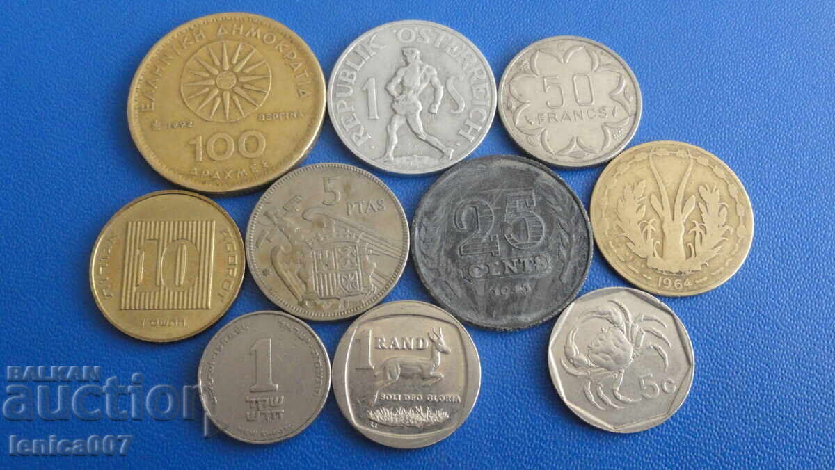 Monede (10 bucăți) 1 - 5