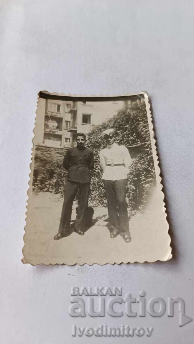 Photo Sofia Officer and Young Man 1940 Photo Sofia Officer and Young Man 1940