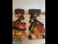 Figurine africane din lemn, decorațiuni pentru pereți