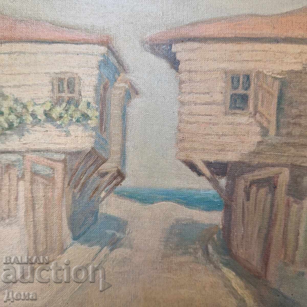 Delivery of Masterpiece painting, 1974 Delivery of Masterpiece painting, 1974