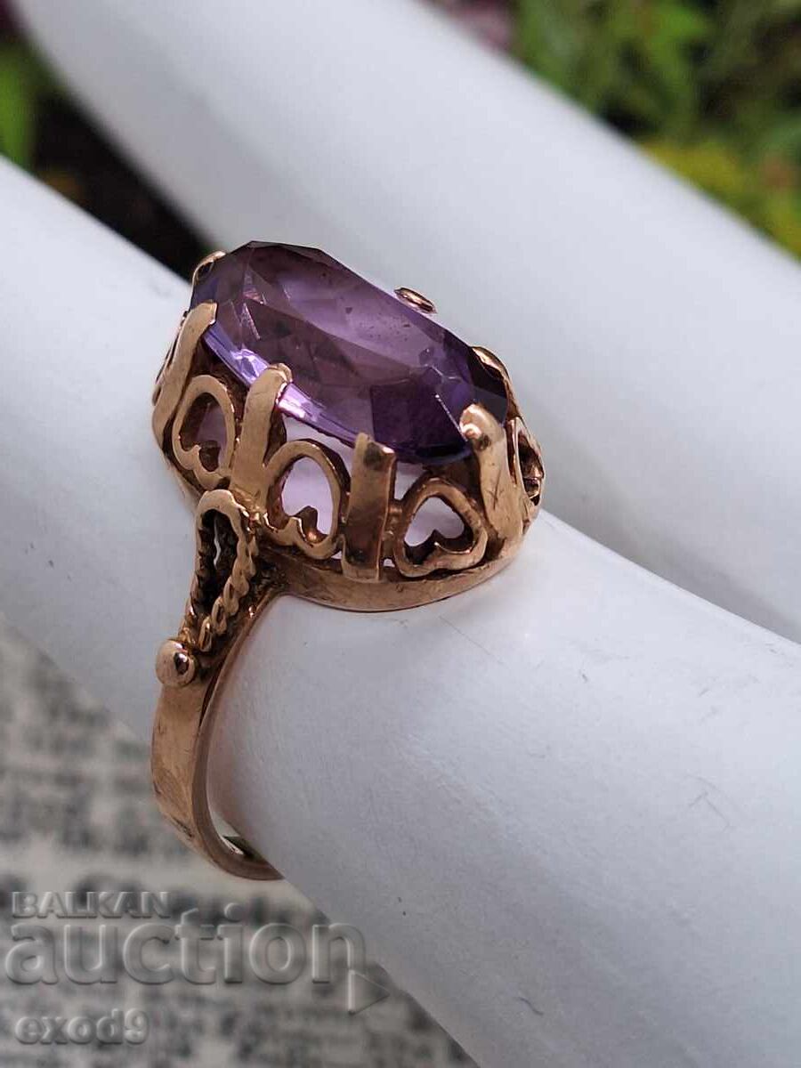 Златен Руски пръстен, проба 583 / 14 кт.