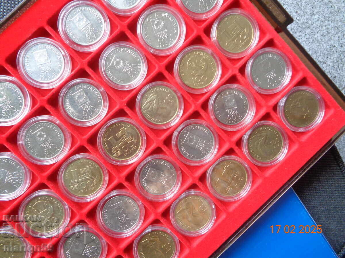 Anniversary Coins Collection from Greece 100 and 500 Drachmas - 6 Anniversary Coins Collection from Greece 100 and 500 Drachmas - 6