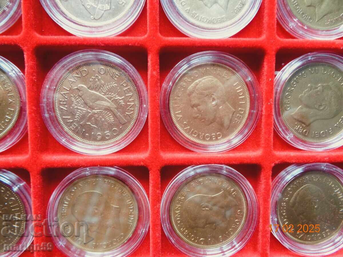 Auction 1 penny different coins 35 pcs. excellently cleaned Auction 1 penny different coins 35 pcs. excellently cleaned