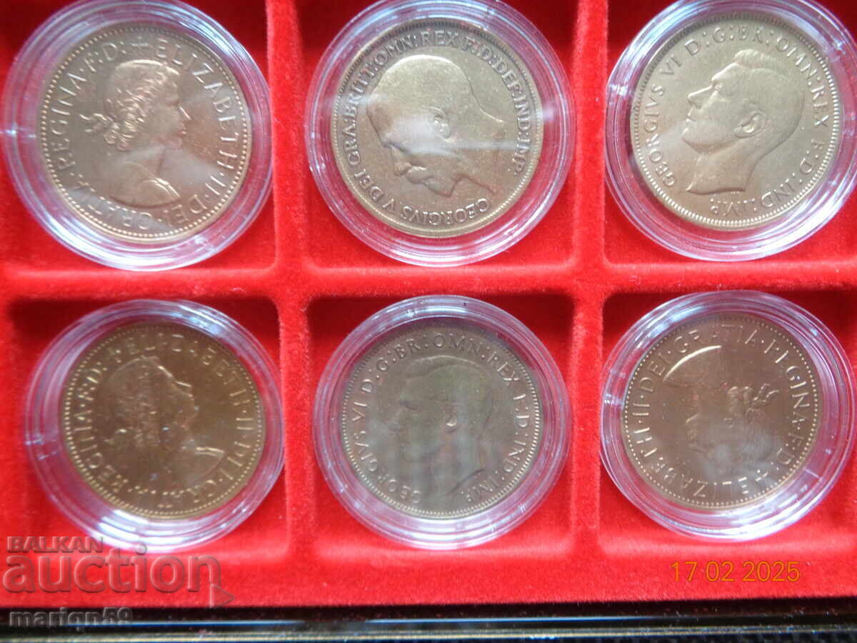 Delivery of 1 penny different coins 35 pcs. excellently cleaned Delivery of 1 penny different coins 35 pcs. excellently cleaned