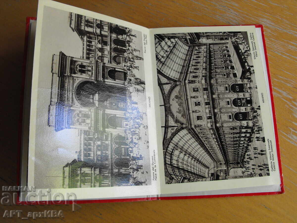 Auction  Souvenir of Milan. Photo album of 32 black and white photos