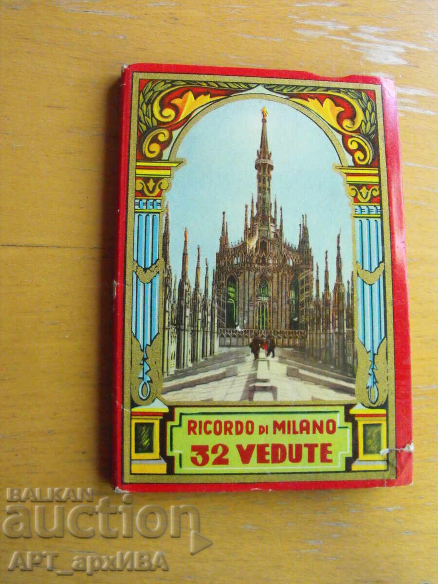 Souvenir of Milan. Photo album of 32 black and white photos