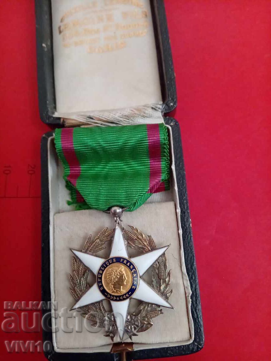 Старинен Френски орден Позлата, емаил