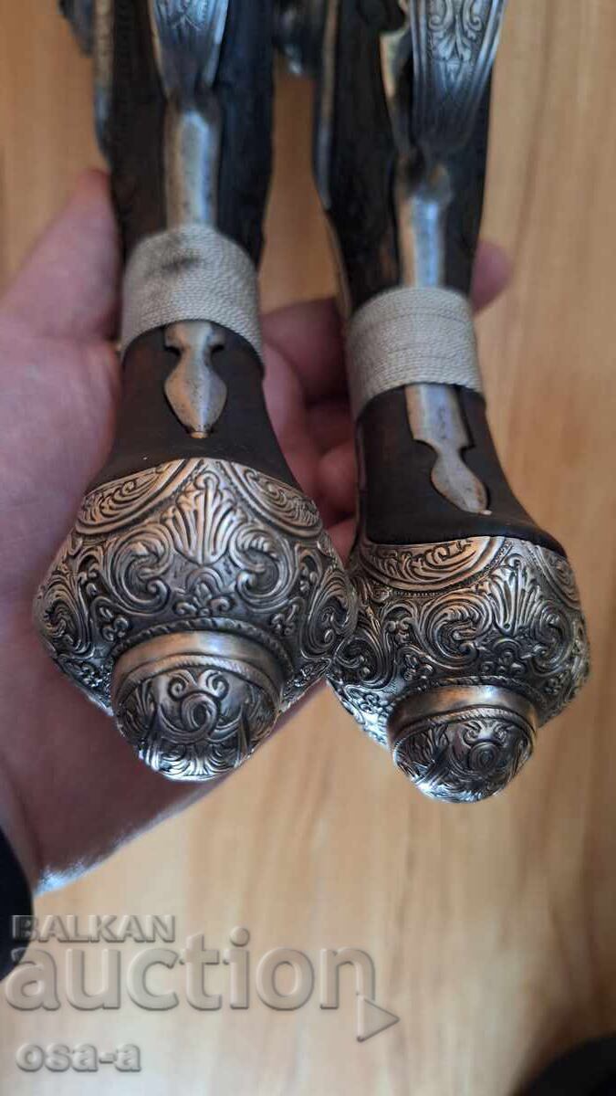 A pair of shotgun revolver pistols - 10