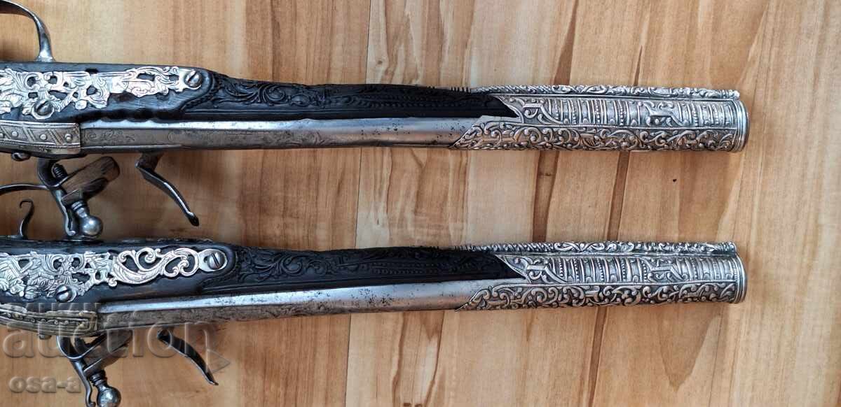 A pair of shotgun revolver pistols - 11