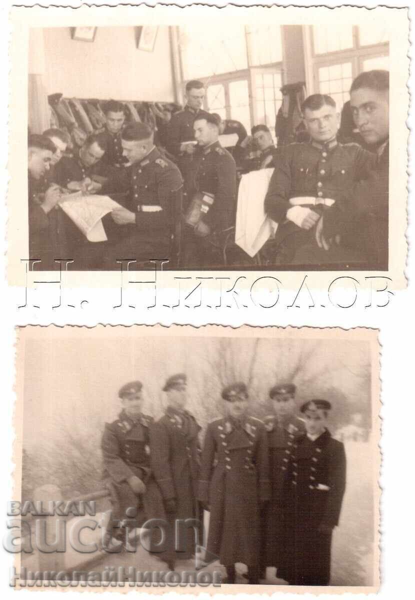 LOT 8x SMALL OLD PHOTOS BULGARIAN MILITARY PILOTS D822 - 5