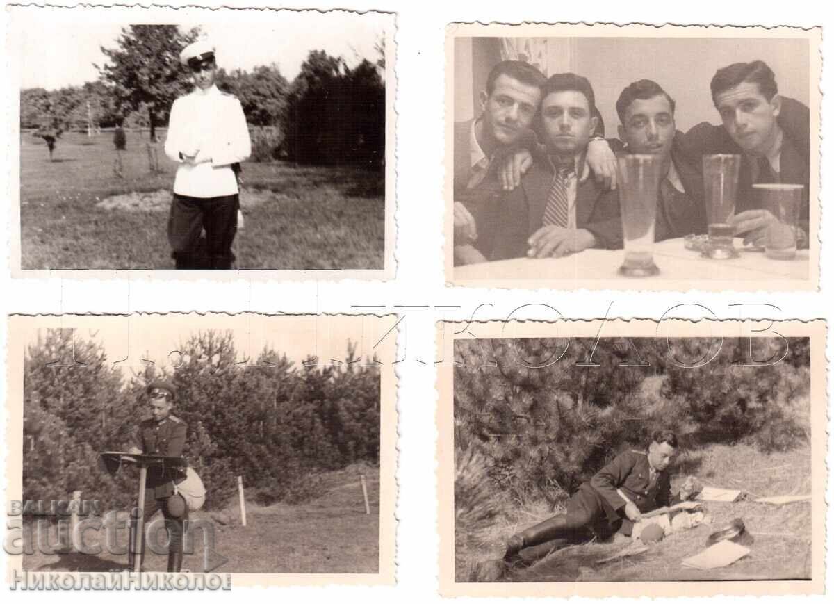 LOT 8x SMALL OLD PHOTOS BULGARIAN MILITARY PILOTS D822