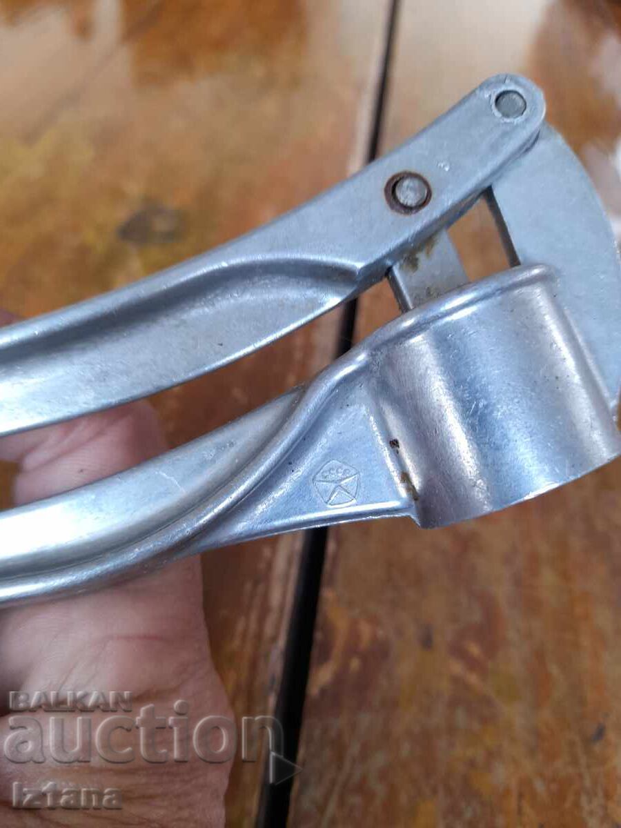 Old aluminum garlic press - 6