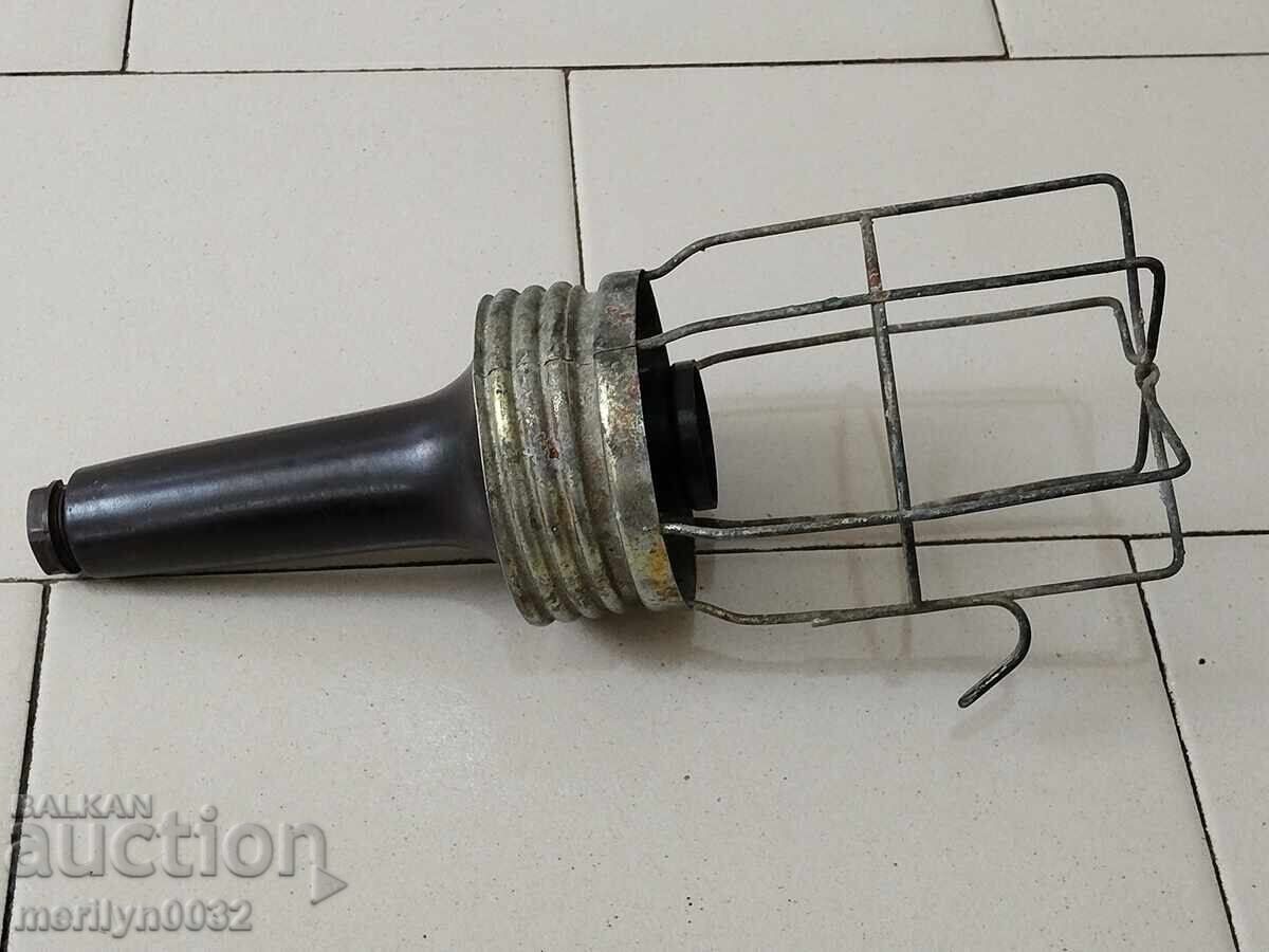 Подвижна ел.промишлена лампа бакелит НРБ Никопол лампион с цена 36.00 лв. | € 18.41