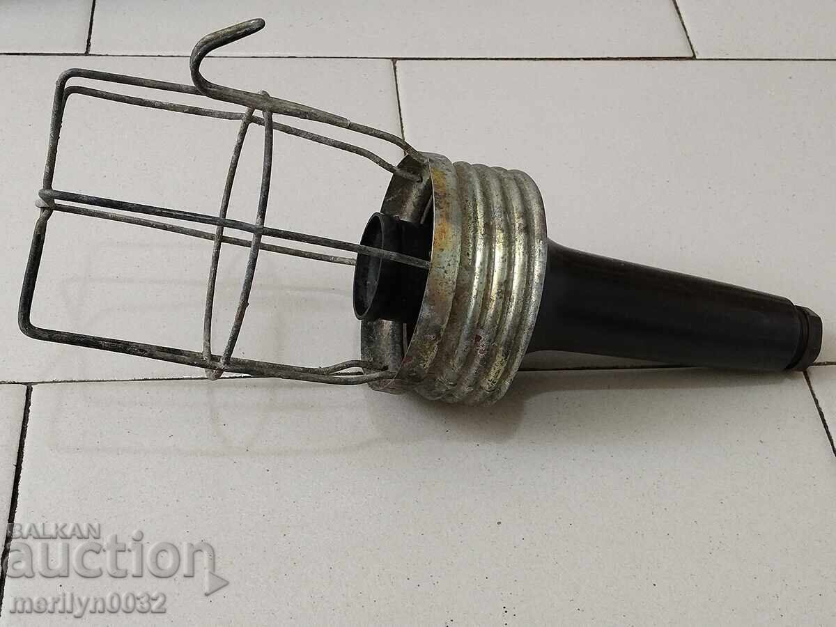 Подвижна ел.промишлена лампа бакелит НРБ Никопол лампион