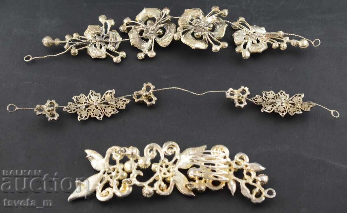 Bijuterie masivă pentru cap, 3 piese - 5