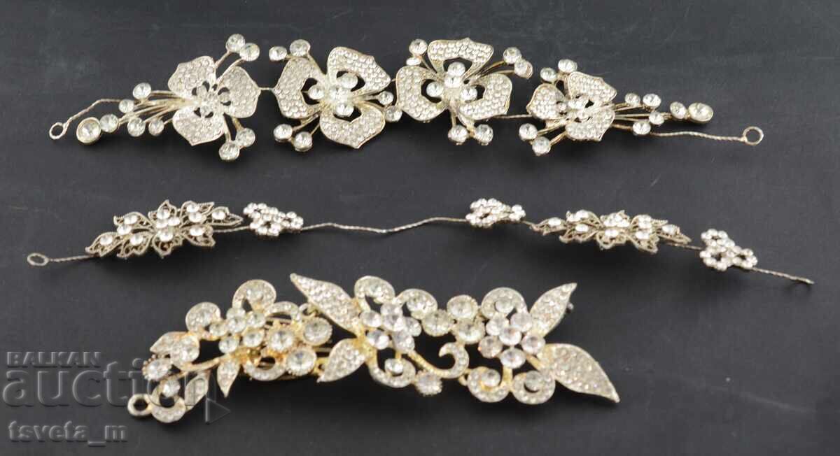 Μασίφ κοσμήματα κεφαλής 3 τεμαχίων